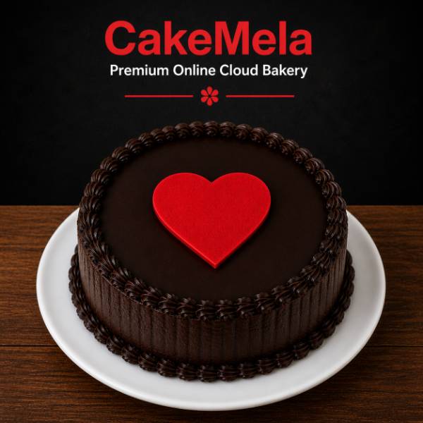 Anniversary Heart Truffle Cake in Ranchi