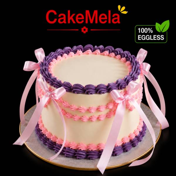 Pink Ribbon Cake 2 Poond in Ranchi