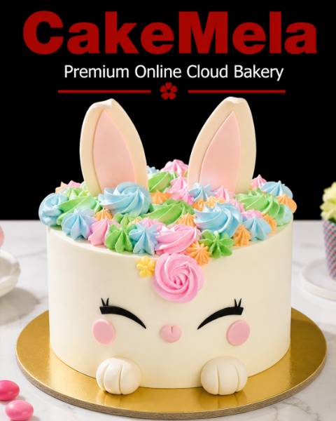 2 pound Cute Bunny / Rabbit Cake in Ranchi