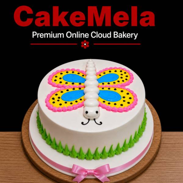 2 Pound Butterfly Theme Cake in Ranchi