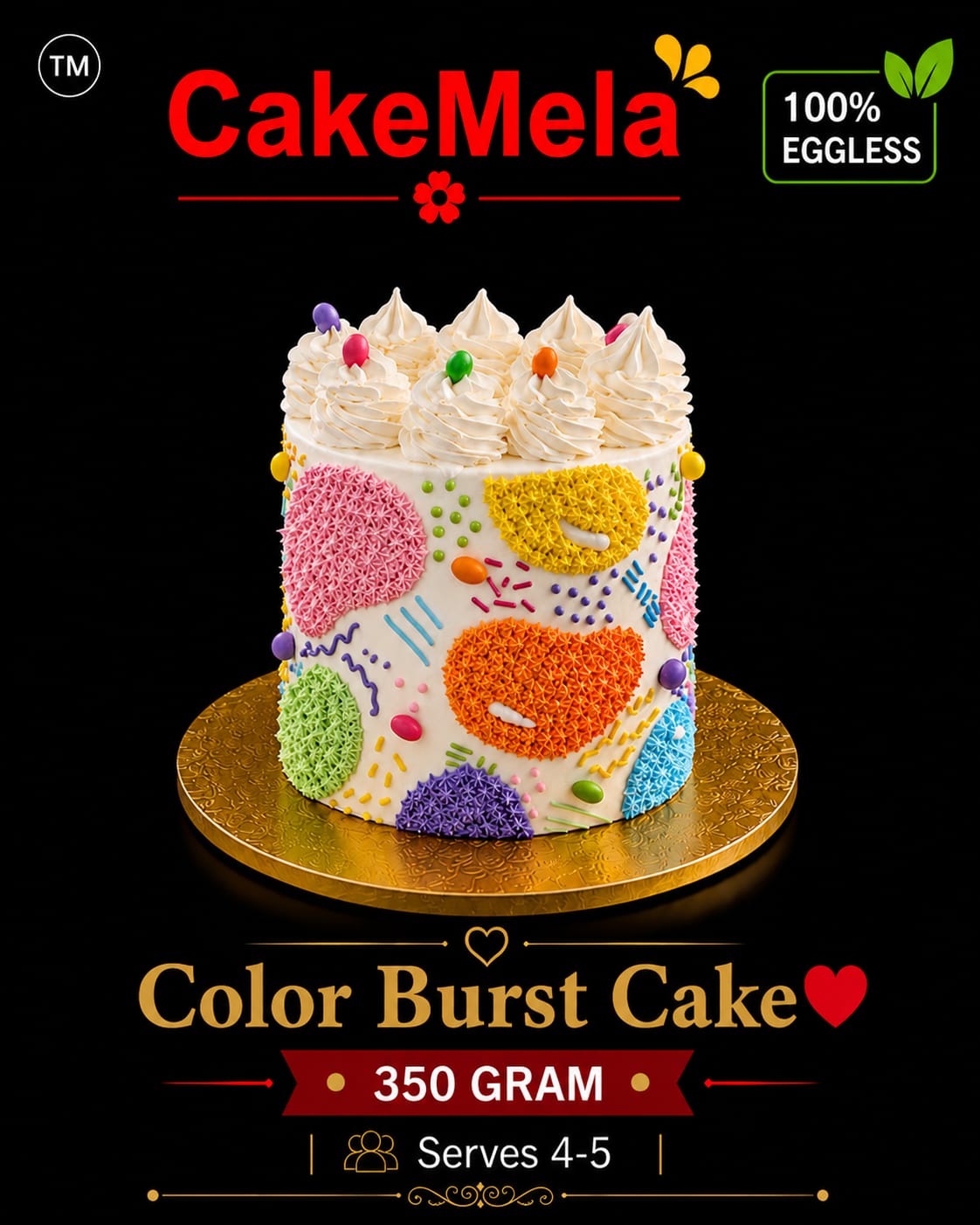 Color Burst Cake in Ranchi