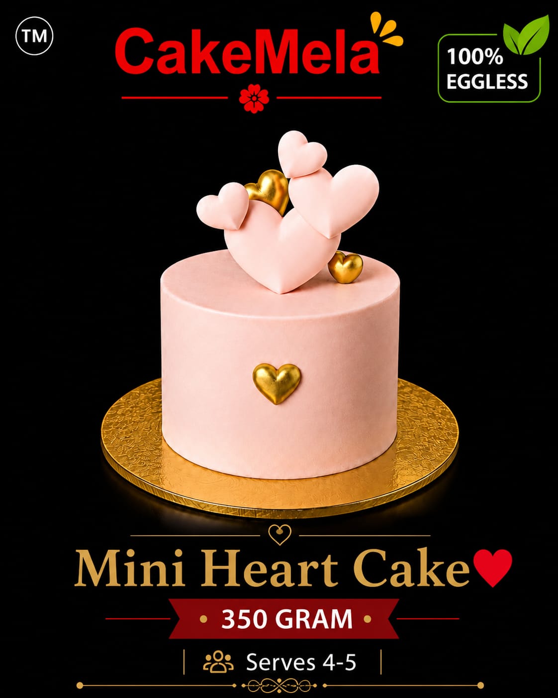 Mini Heart Cake in Ranchi